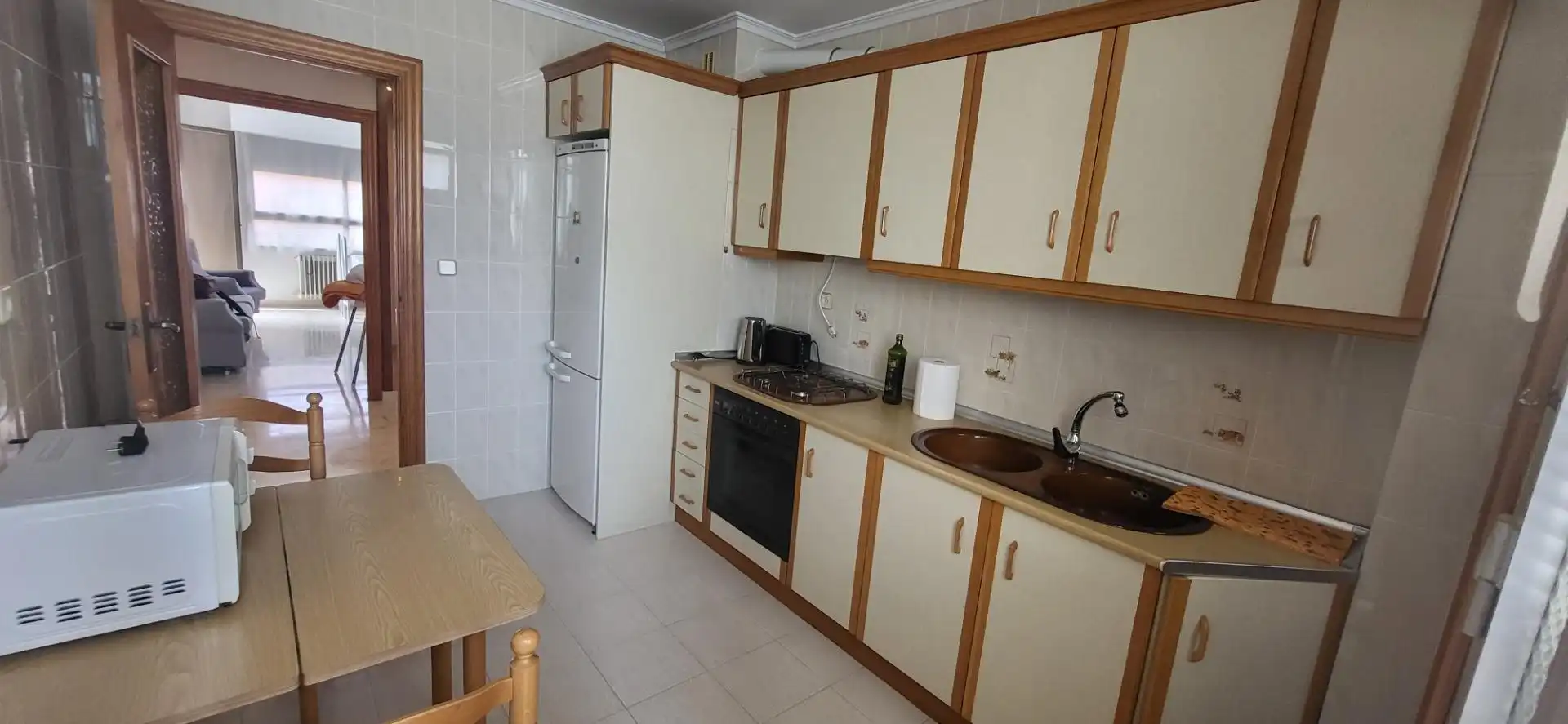 Kitchen of Flat for rent in Albacete  with Heating, Furnished and Balcony