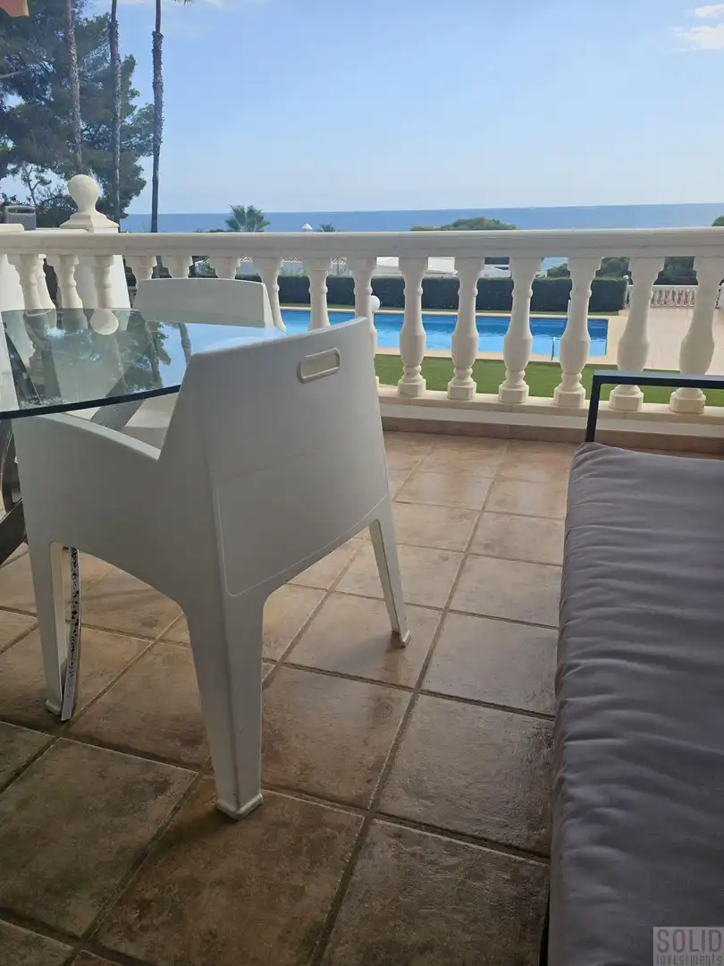 Terrasse von Maisonette zum Verkauf in Moraira mit Klimaanlage, Heizung und Terrasse