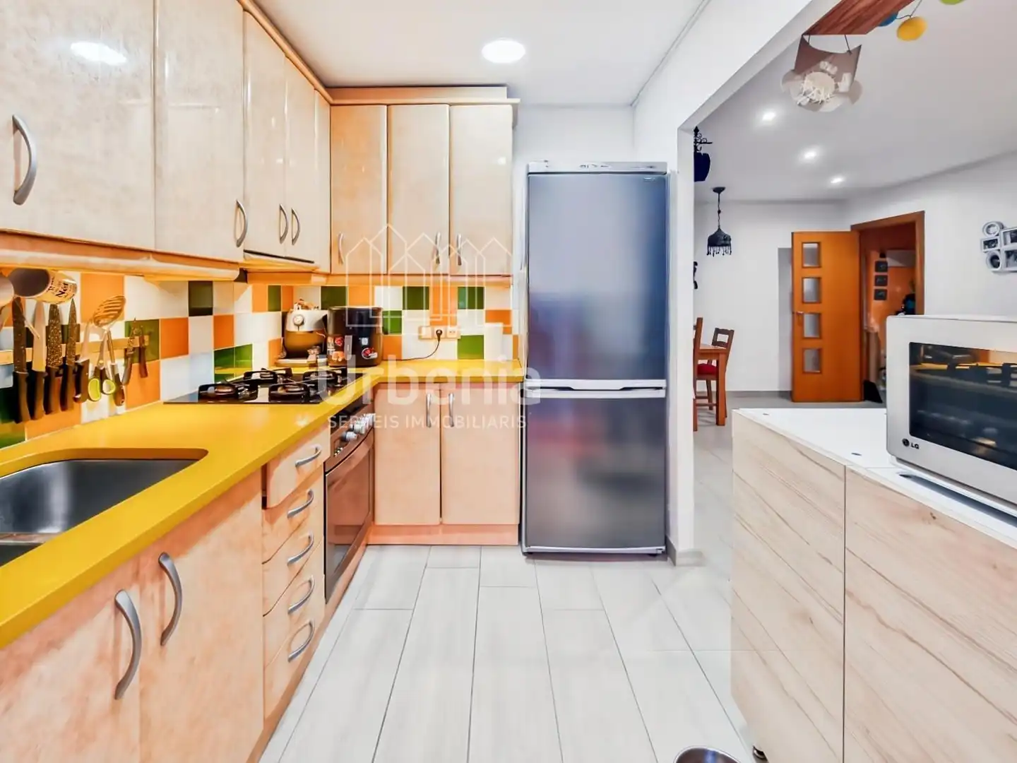 Kitchen of Flat for sale in Mataró  with Heating, Terrace and Storage room