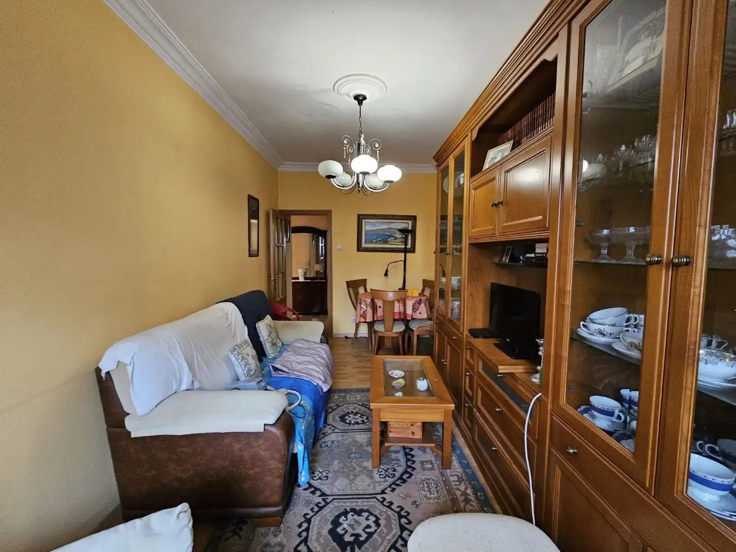 Sala de estar de Piso en venta en A Coruña Capital 