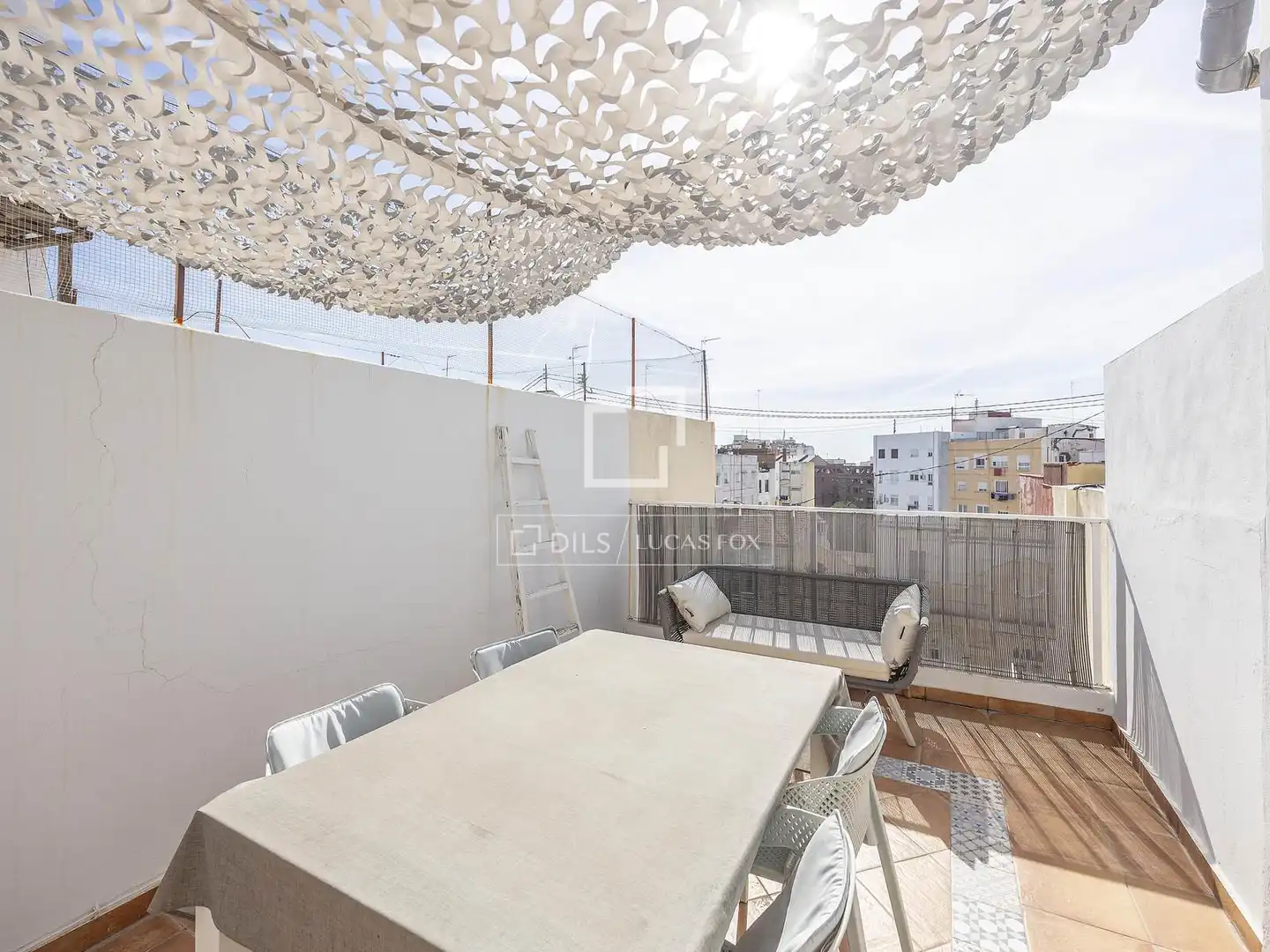 Terraza de Ático de alquiler en Valencia con Aire acondicionado, Parquet y Terraza