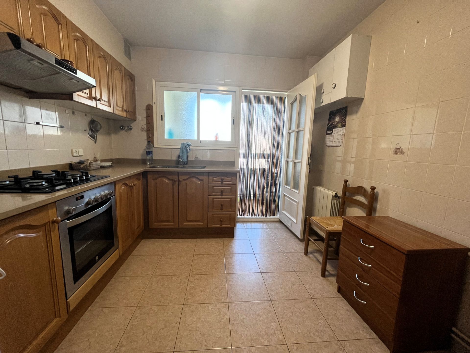 Kitchen of Flat for sale in Girona Capital  with Air Conditioner, Heating and Terrace