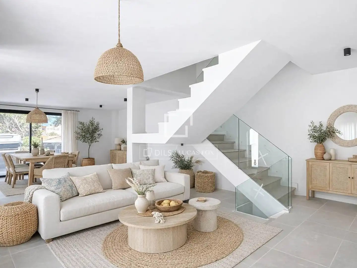 Sala d'estar de Casa o xalet en venda en Ciutadella de Menorca amb Aire condicionat, Jardí privat i Terrassa