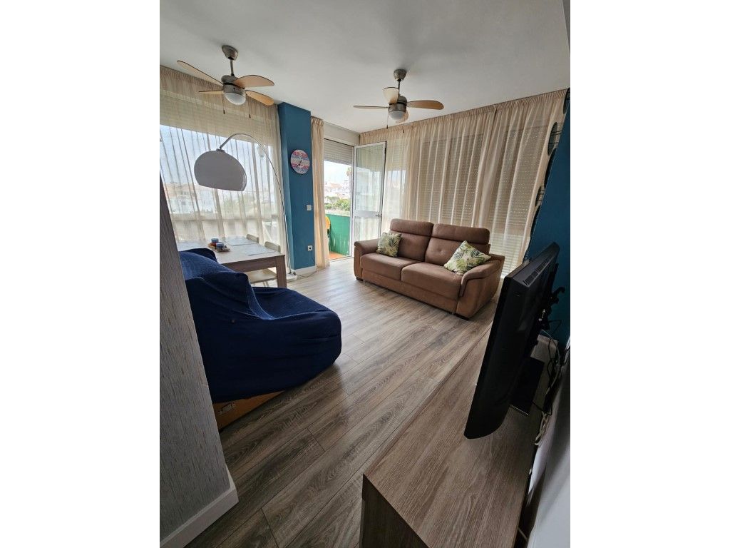 Living room of Flat to rent in Torrox  with Air Conditioner, Terrace and Swimming Pool