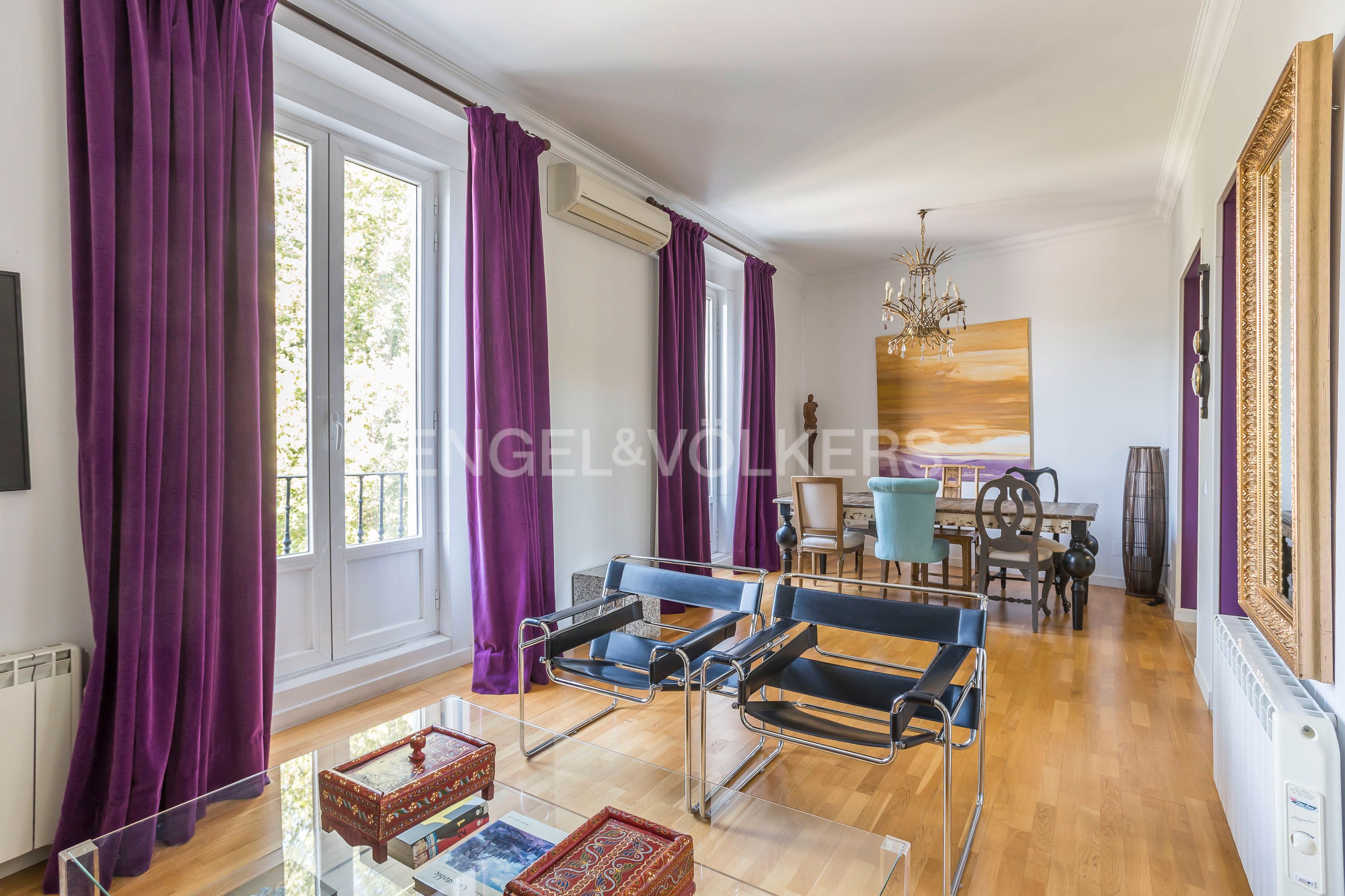 Living room of Apartment to rent in  Madrid Capital  with Air Conditioner, Heating and Storage room