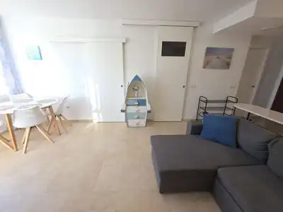 Sala de estar de Apartamento en venta en Fuengirola con Aire acondicionado, Calefacción y Terraza