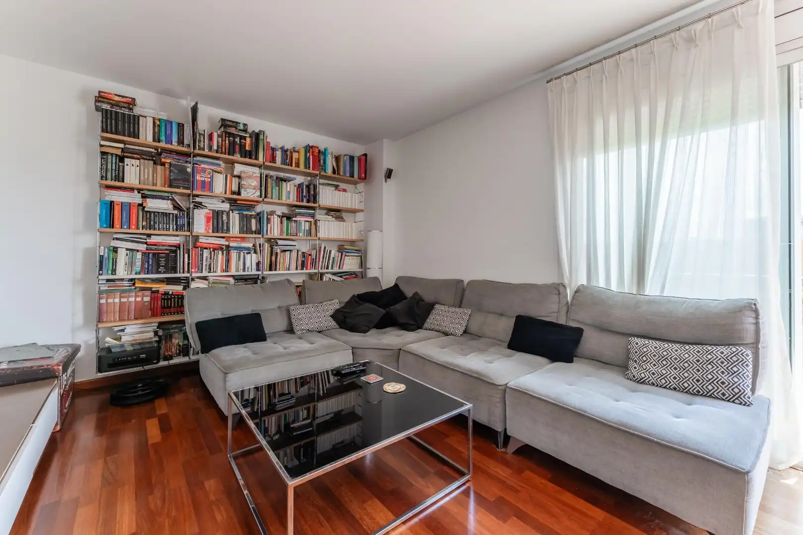 Sala d'estar de Pis en venda en Granollers amb Calefacció, Parquet i Terrassa