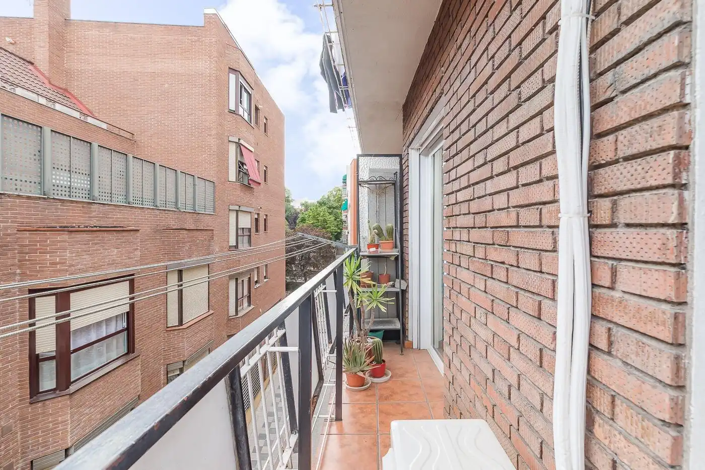 Balcony of Flat for sale in Madrid  with Air Conditioner, Heating and Terrace
