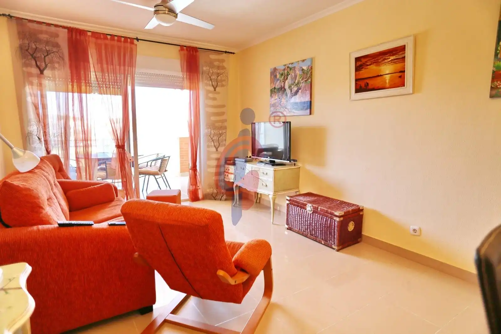 Sala de estar de Apartamento en venta en Guardamar del Segura con Jardín privado, Terraza y Trastero
