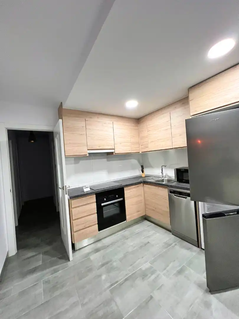 Kitchen of Flat for rent in Ferrol  with Heating, Furnished and Oven