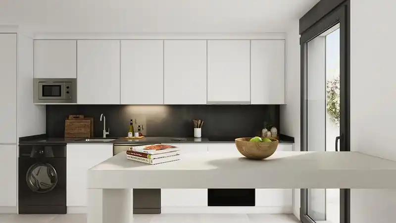 Kitchen of Flat for sale in Estepona  with Air Conditioner, Heating and Private garden