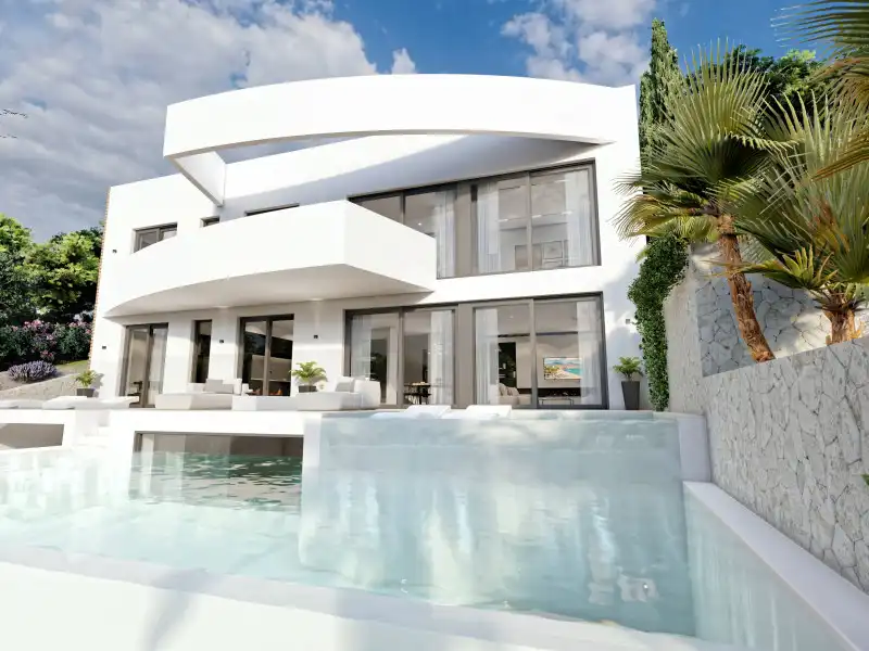 Vista exterior de Casa o xalet en venda en Altea amb Traster i Piscina