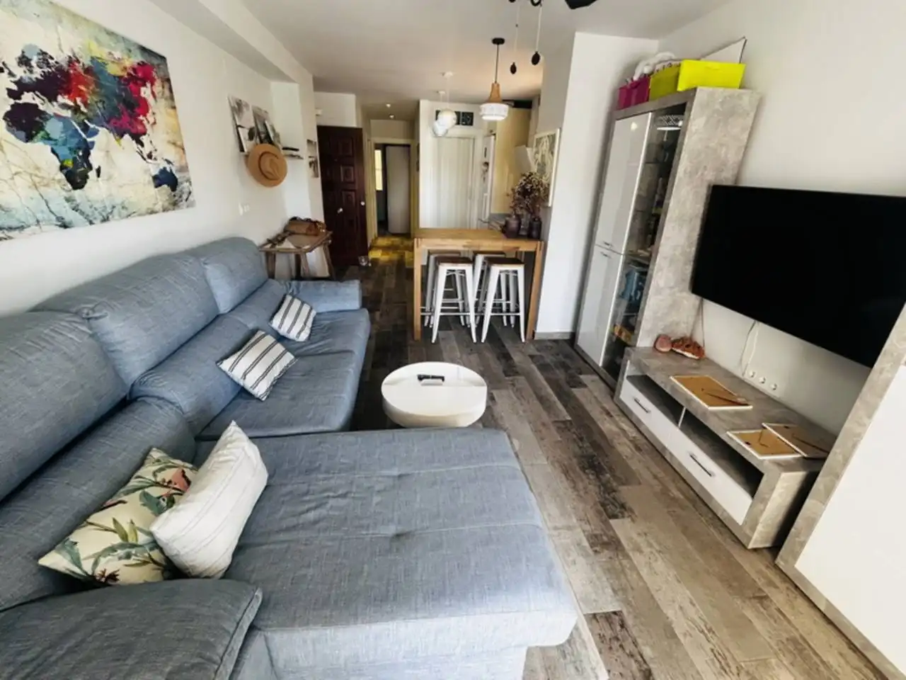 Sala de estar de Piso de alquiler en Almuñécar con Aire acondicionado, Terraza y Amueblado