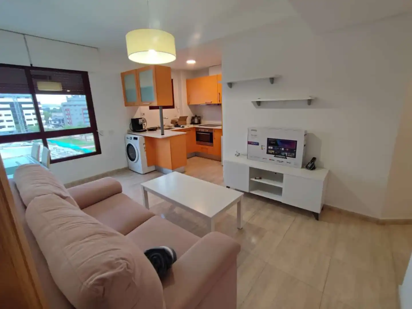 Sala de estar de Piso de alquiler en Murcia con Aire acondicionado, Calefacción y Amueblado