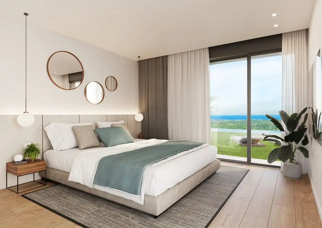 Schlafzimmer von Haus oder Chalet zum Verkauf in Polop mit Klimaanlage, Heizung und Privatgarten