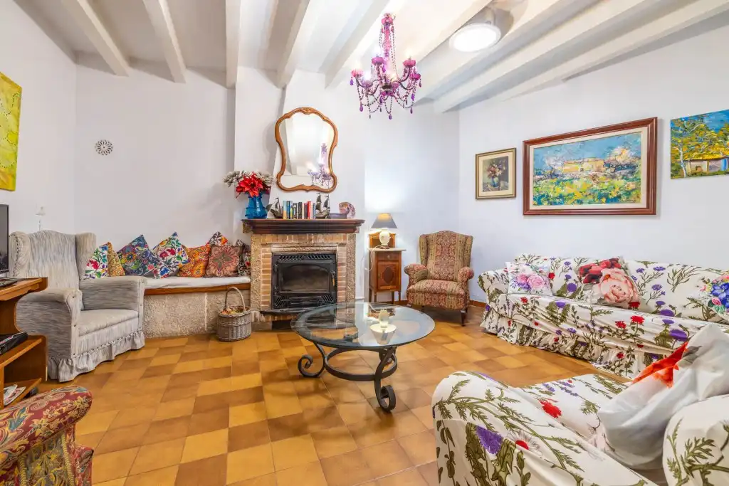 Sala de estar de Finca rústica en venta en Fornalutx con Jardín privado, Terraza y Trastero