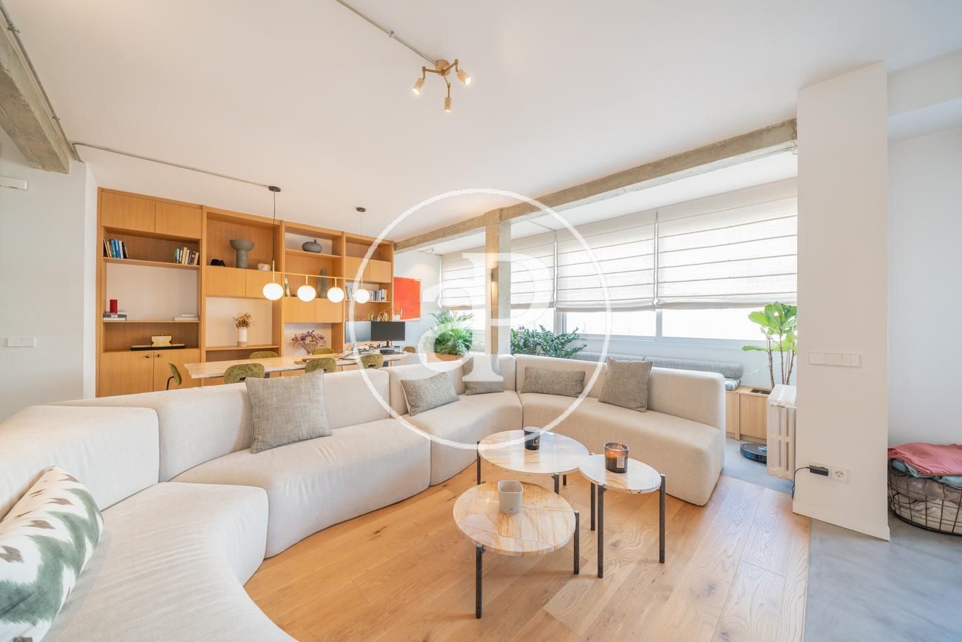 Living room of Flat for rent in  Madrid Capital  with Air Conditioner, Heating and Furnished