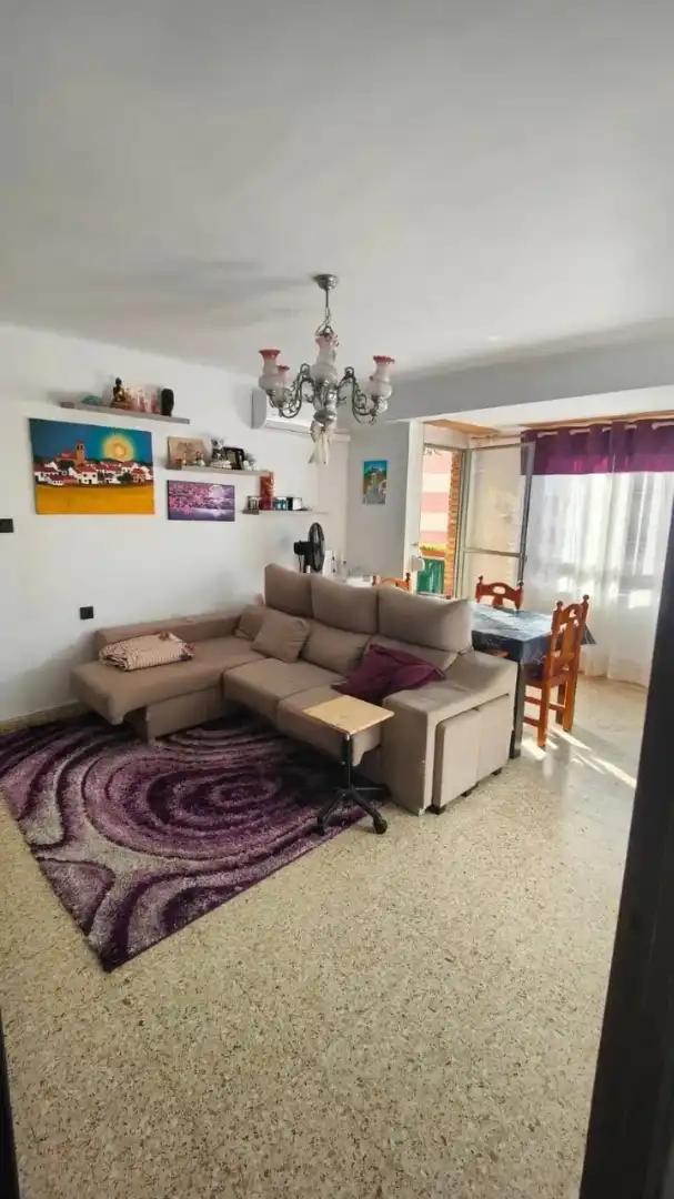 Sala de estar de Piso en venta en La Pobla de Farnals con Aire acondicionado, Amueblado y Balcón