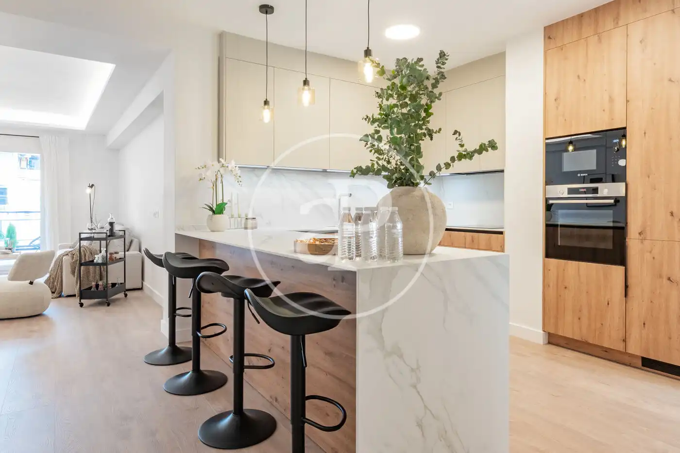 Kitchen of Flat for sale in Madrid  with Air Conditioner, Heating and Terrace