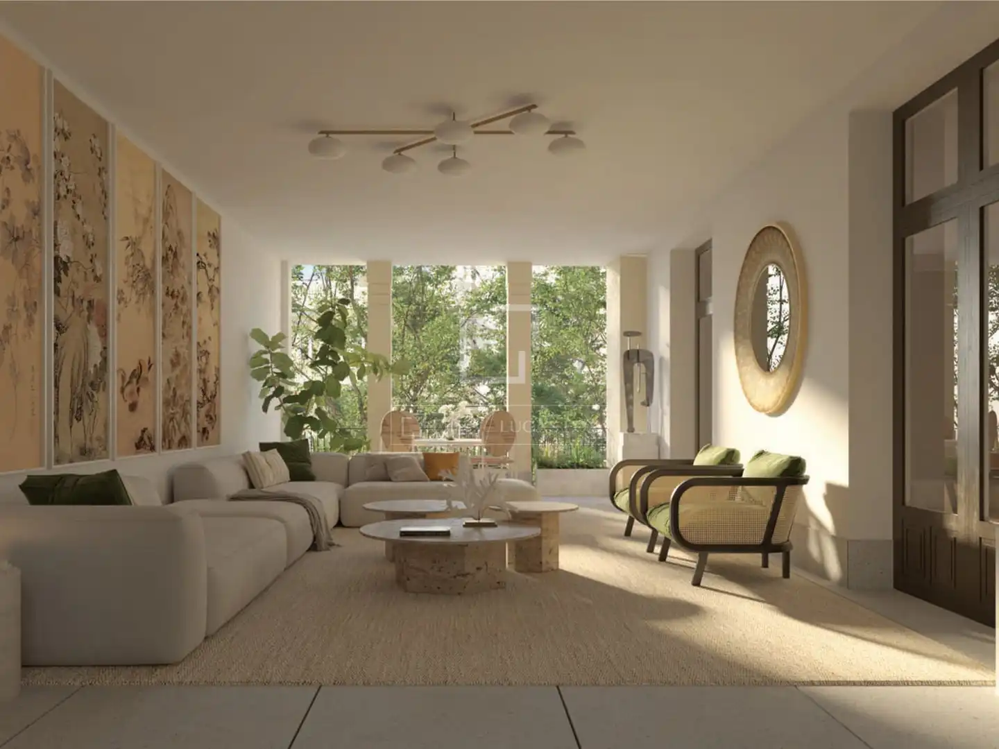 Living room of Attic for sale in Madrid  with Air Conditioner, Heating and Parquet flooring