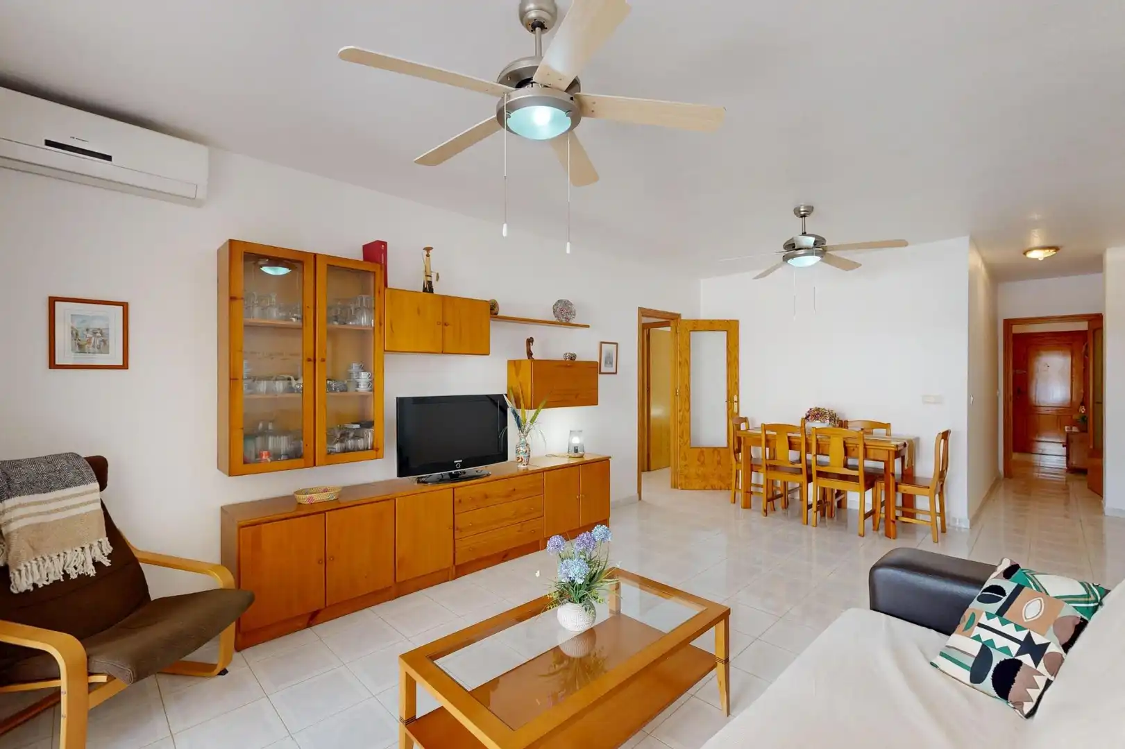 Wohnzimmer von Wohnung zum Verkauf in Cartagena mit Klimaanlage, Heizung und Terrasse
