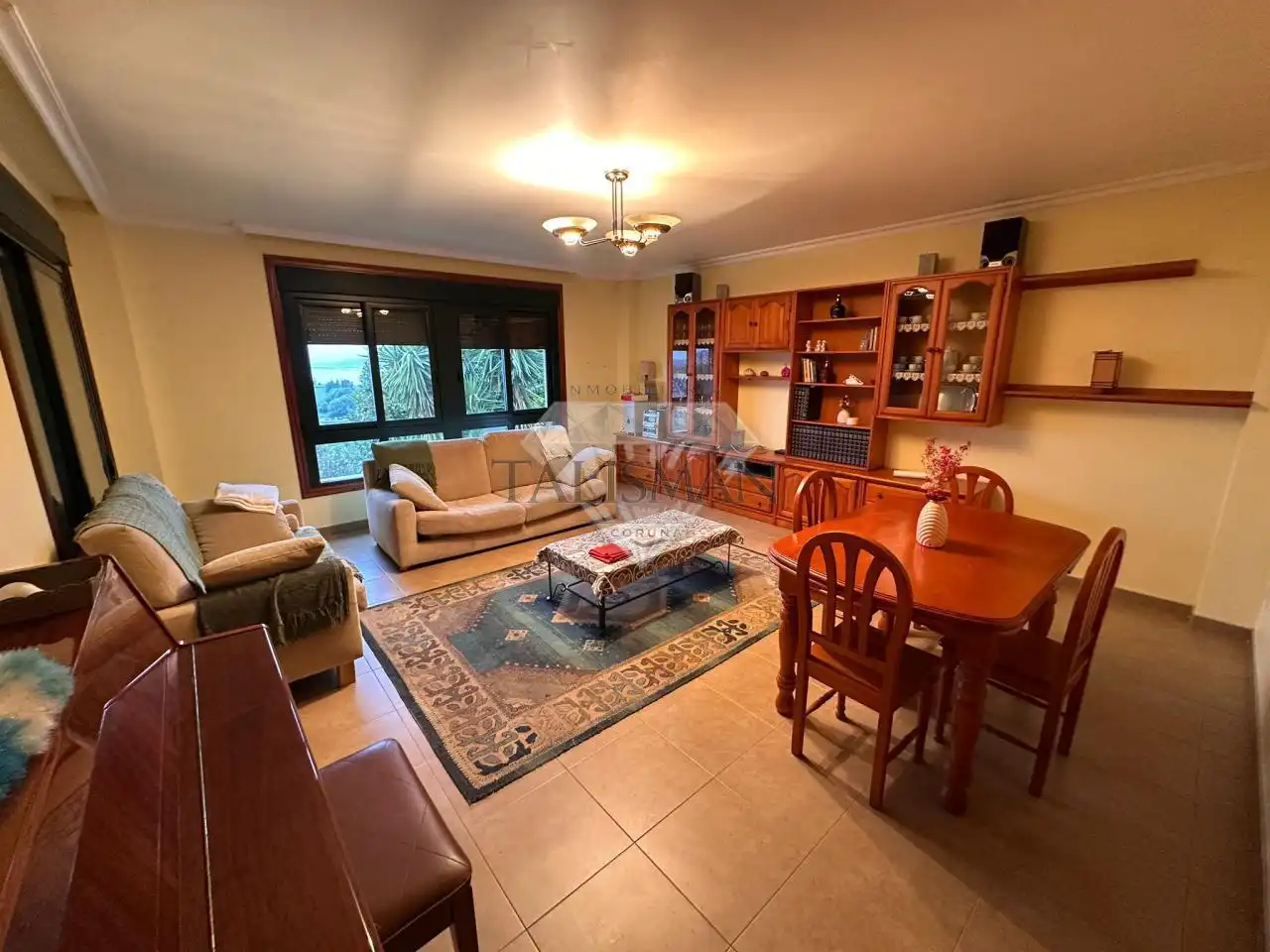 Living room of Houses for sale in Marín  with Heating, Private garden and Parquet flooring