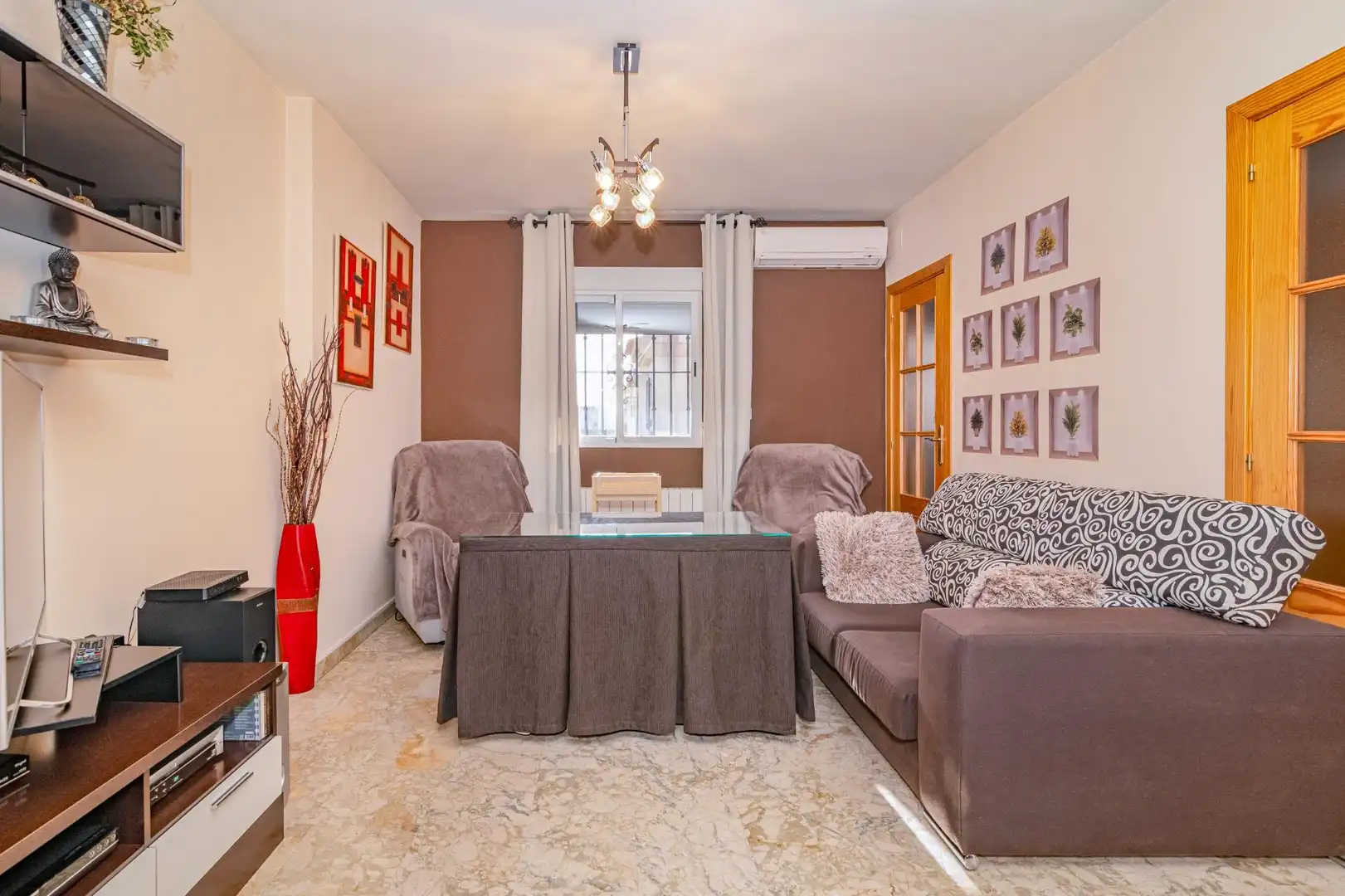 Sala de estar de Casa o chalet en venta en Cijuela con Aire acondicionado, Calefacción y Jardín privado