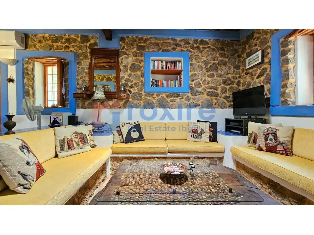 Sala d'estar de Casa o xalet de lloguer en Sant Joan de Labritja amb Aire condicionat, Calefacció i Jardí privat