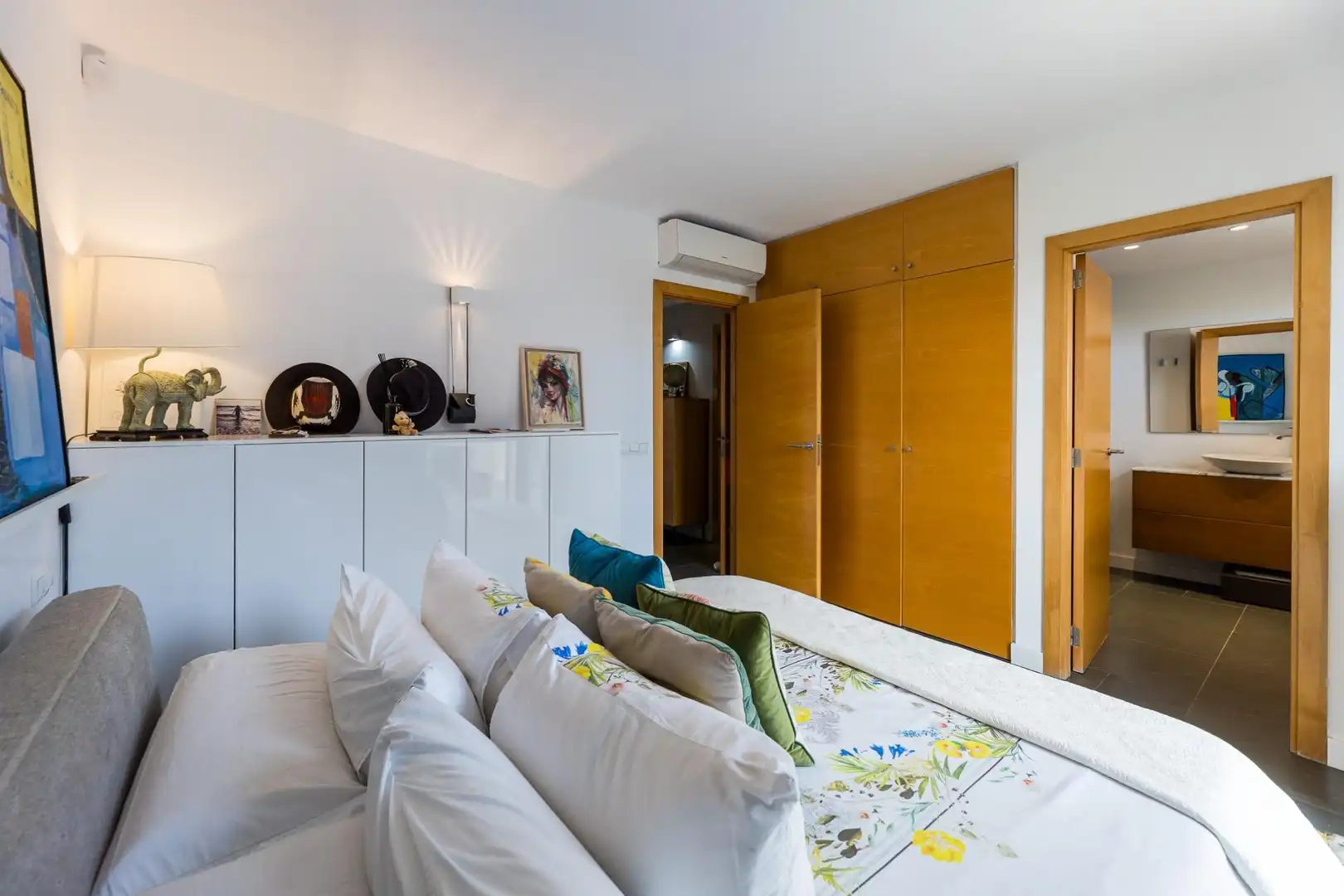 Habitación de Casa adosada de alquiler en  Palma de Mallorca con Aire acondicionado, Jardín privado y Terraza