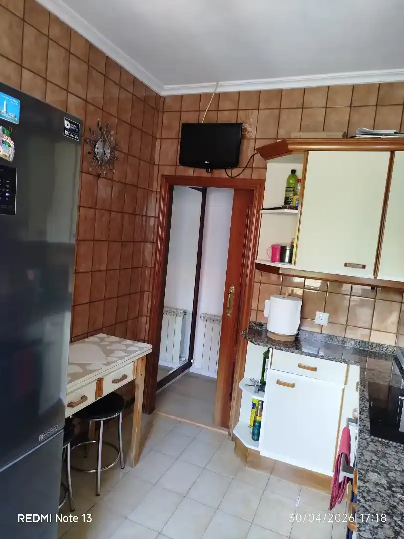 Kitchen of Flat for rent in Santander  with Private garden, Parquet flooring and Storage room