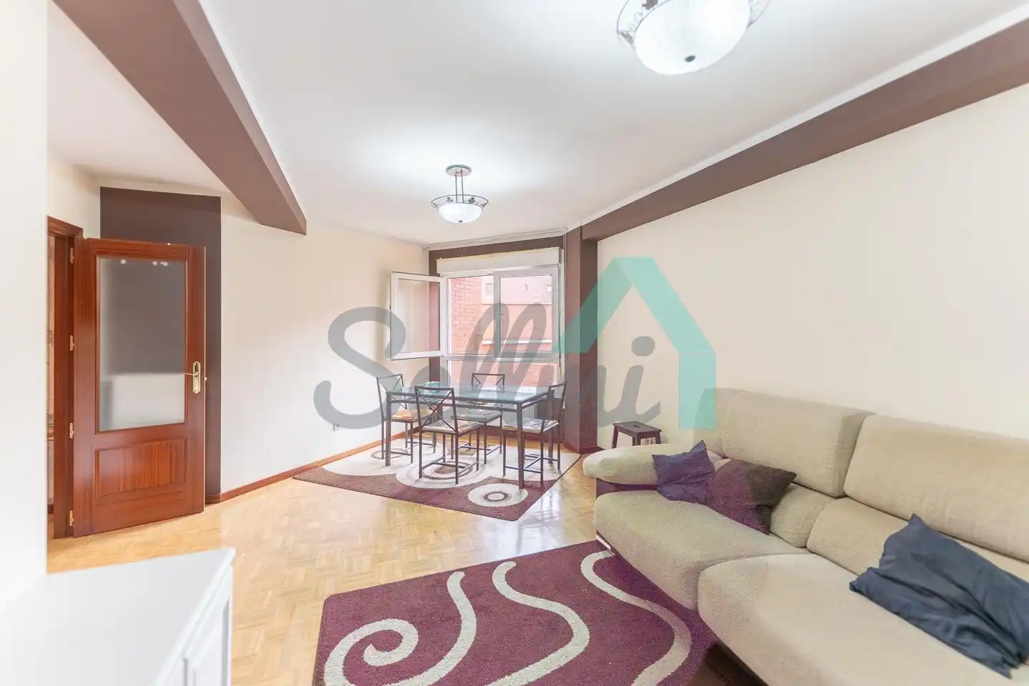 Sala d'estar de Pis en venda en Castrillón amb Calefacció, Parquet i Terrassa