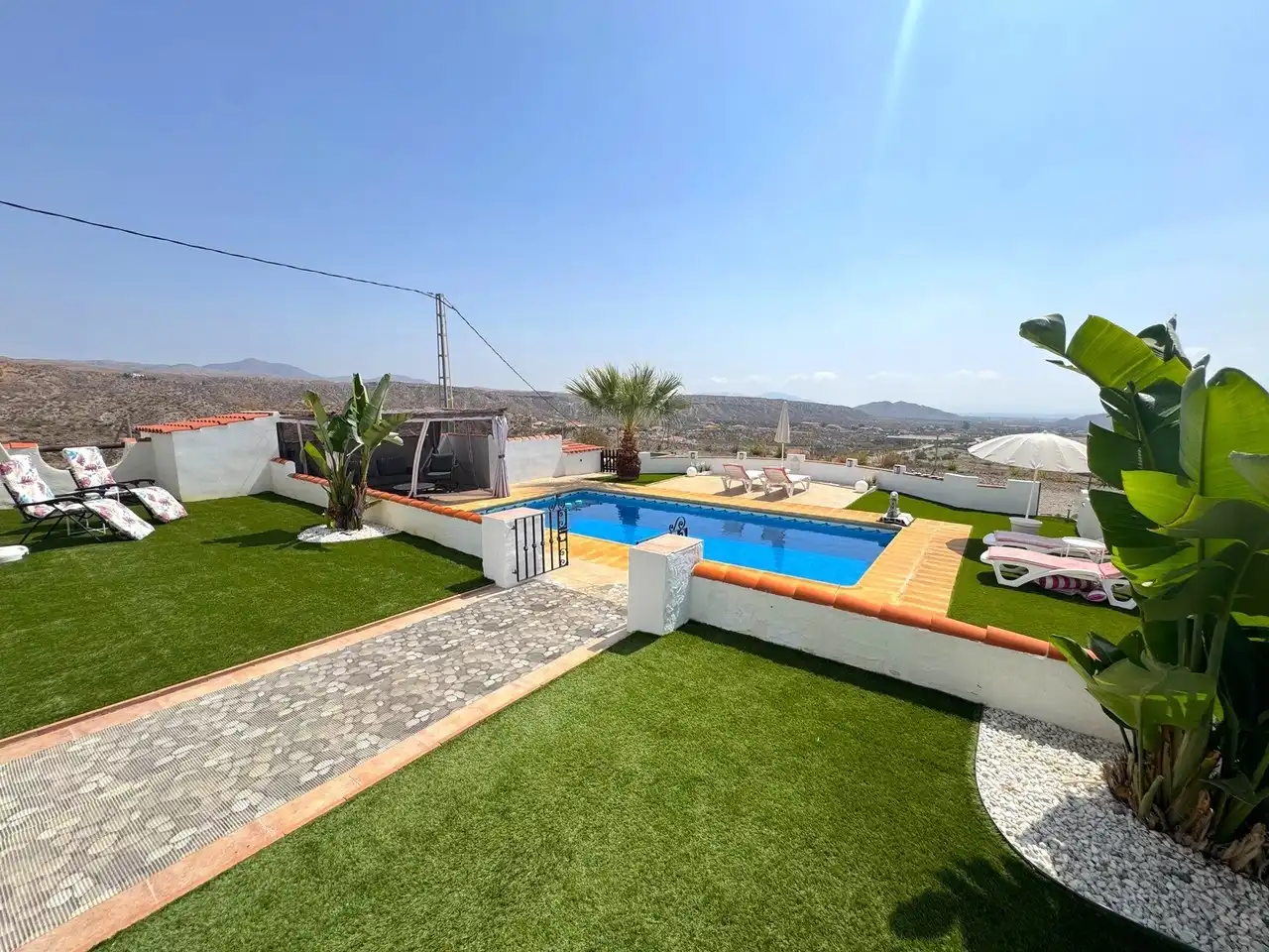 Piscina de Casa o xalet en venda en Huércal-Overa amb Aire condicionat, Terrassa i Piscina