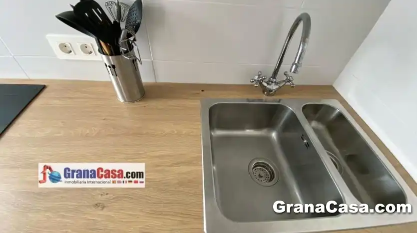 Cocina de Piso de alquiler en Granada con Terraza, Amueblado y Horno