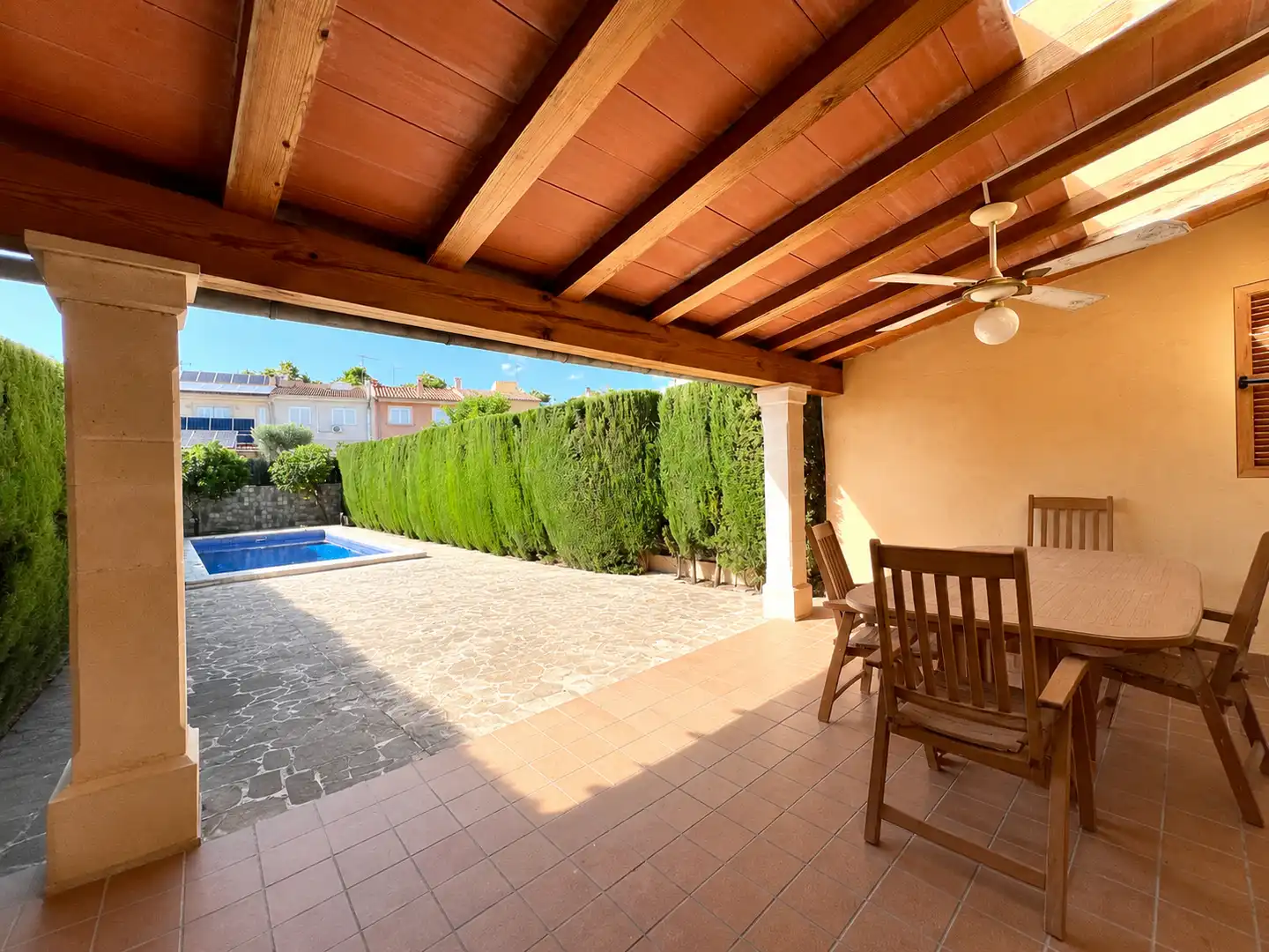 Terrassa de Casa adosada en venda en  Palma de Mallorca amb Aire condicionat, Calefacció i Jardí privat