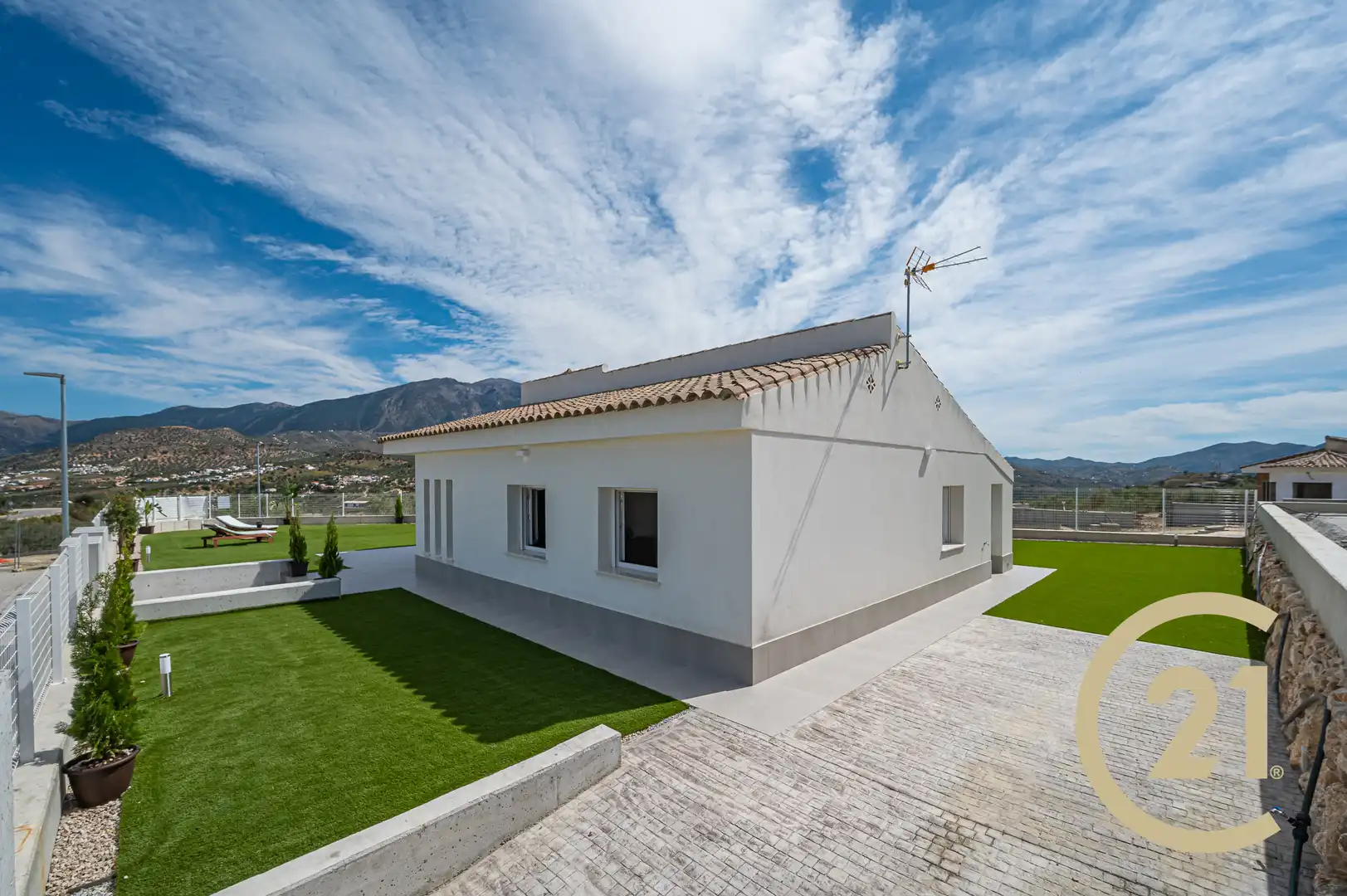 Exterior view of Houses for sale in Viñuela  with Heating, Private garden and Terrace