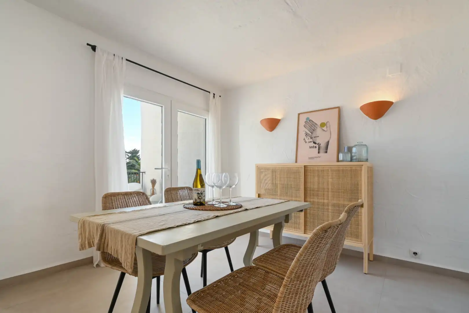 Comedor de Finca rústica de alquiler en Moraira con Aire acondicionado, Calefacción y Terraza