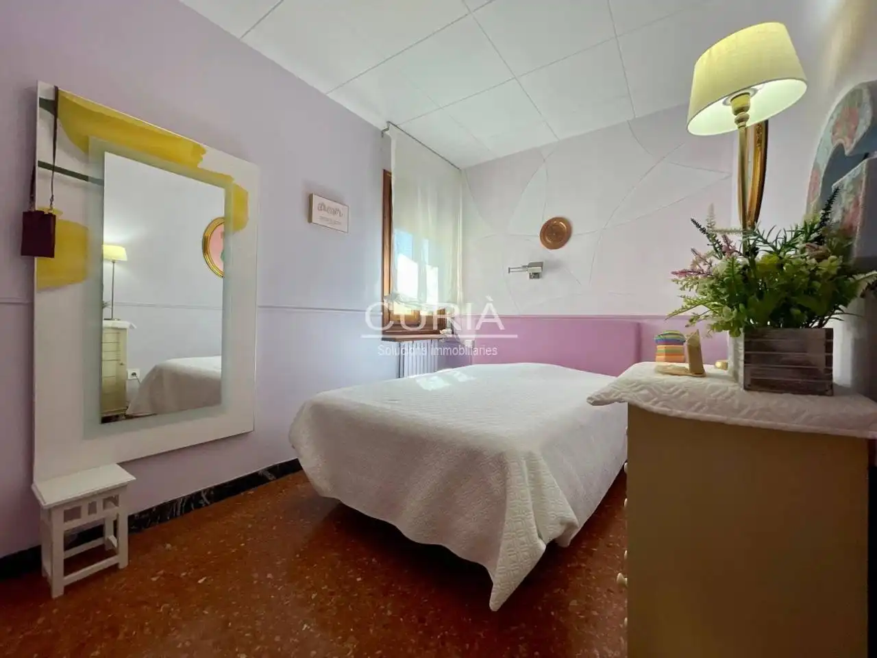 Schlafzimmer von Wohnung zur Miete in Lleida mit Klimaanlage, Heizung und Möbliert