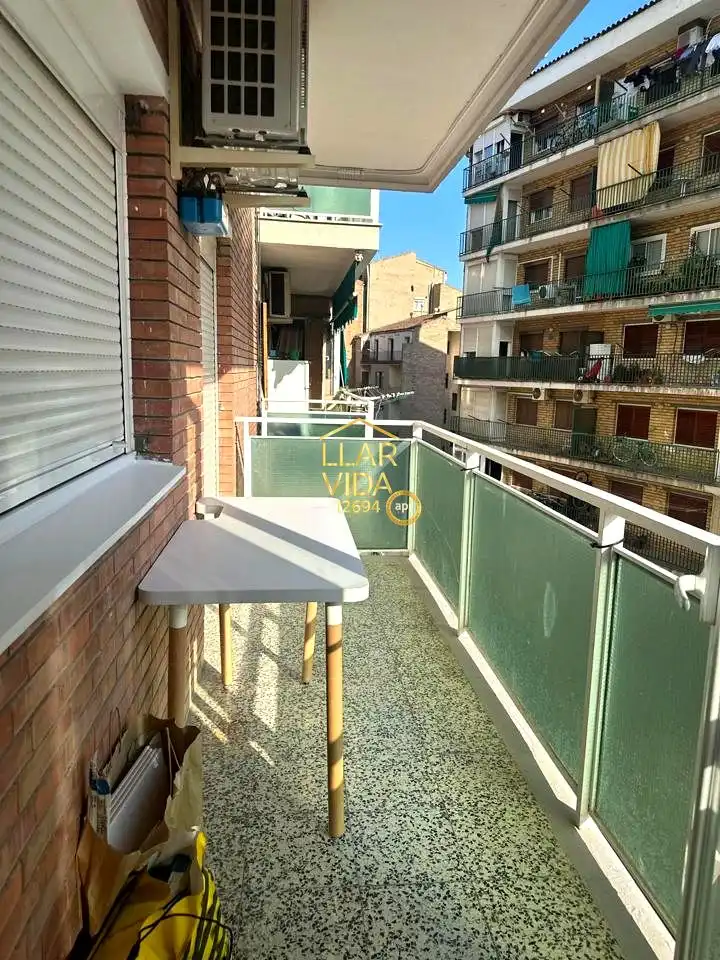 Terraza de Piso de alquiler en Lleida con Aire acondicionado, Calefacción y Amueblado