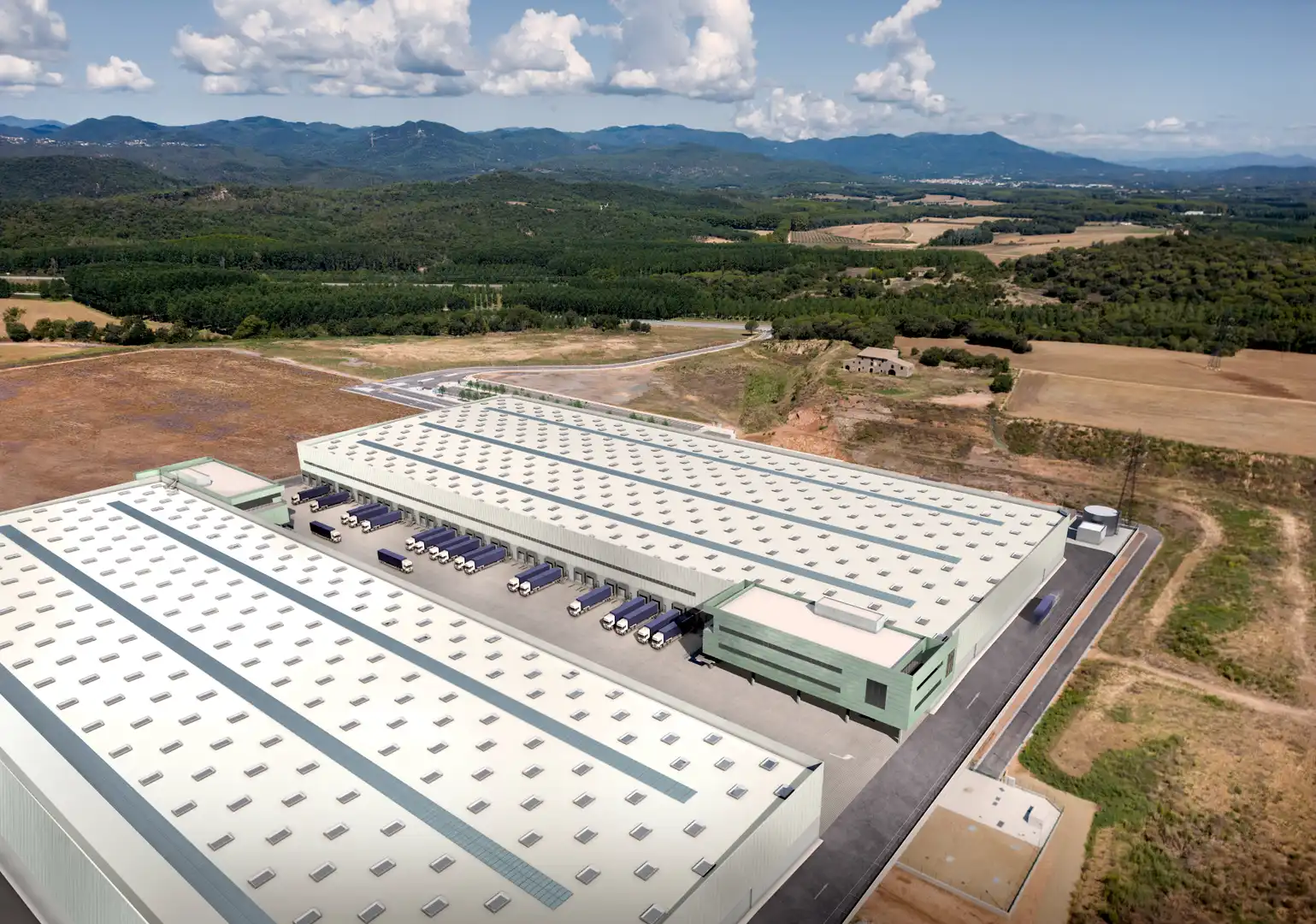 Exterior view of Industrial buildings for rent in Sils  with Heating and Alarm