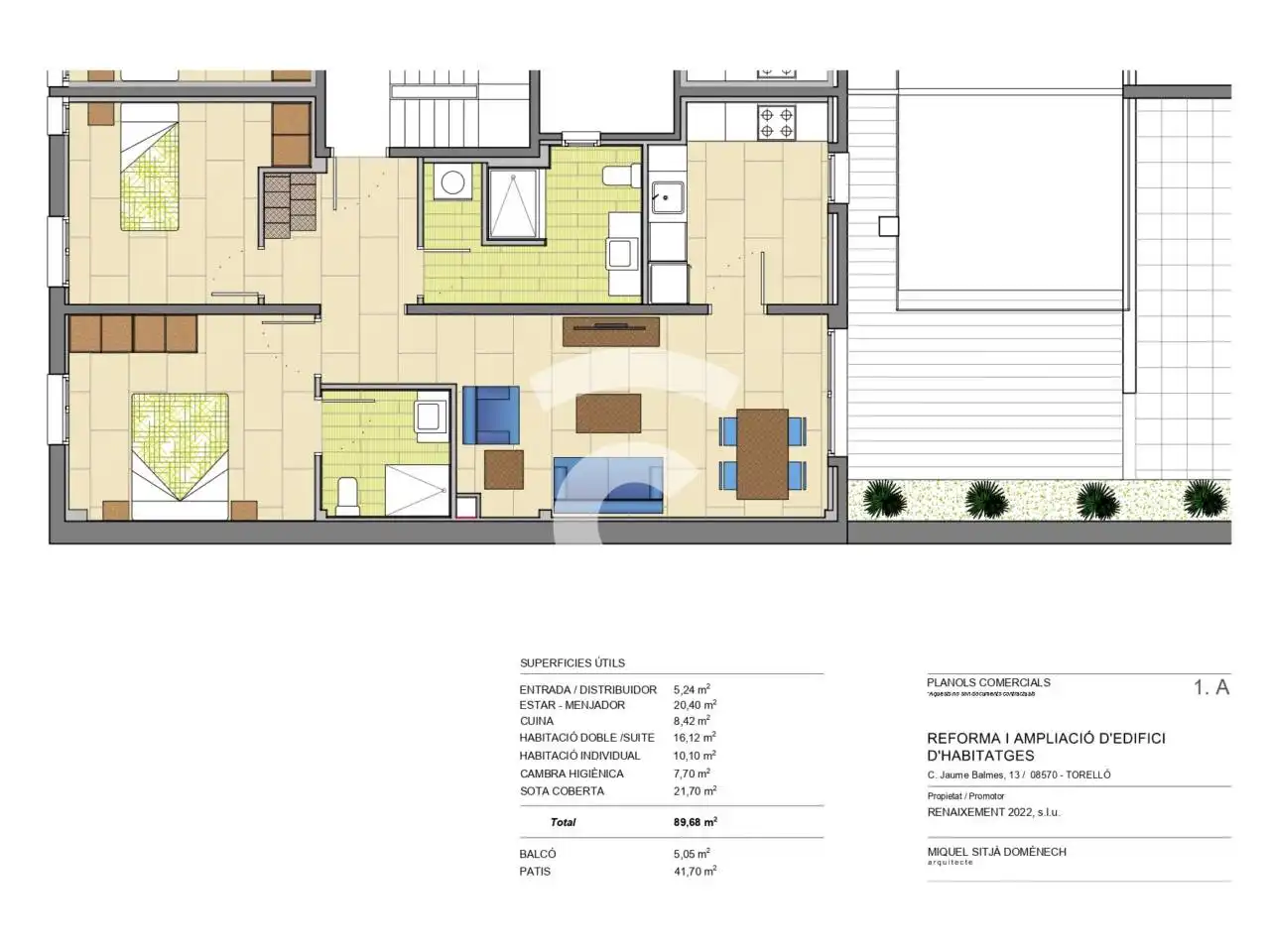 Flat with terrace for sale in Calle Jaume Balmes, imagen 5