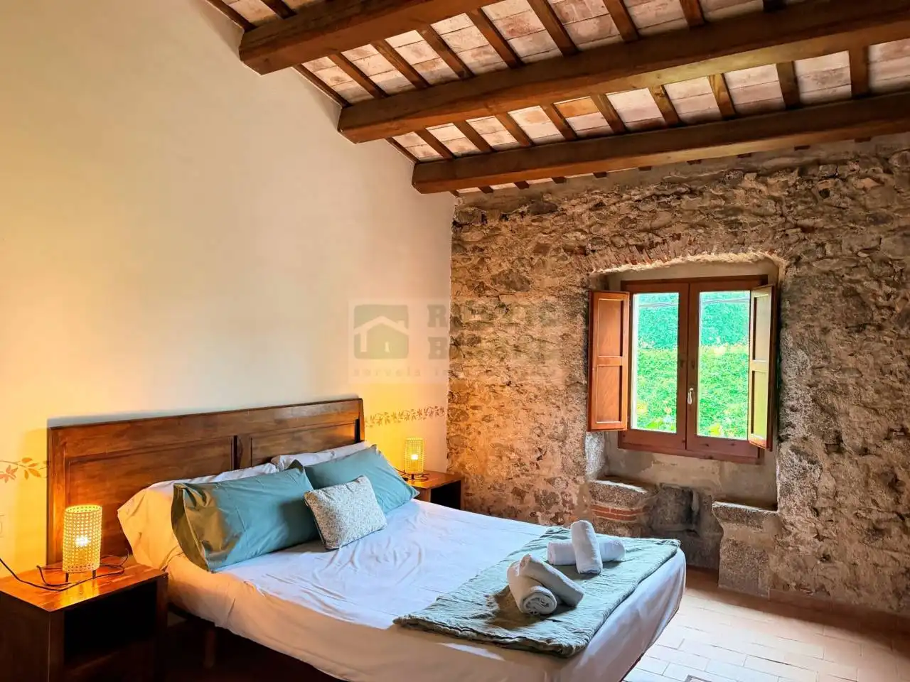 Habitación de Finca rústica de alquiler en Llagostera con Calefacción, Amueblado y Piscina comunitaria