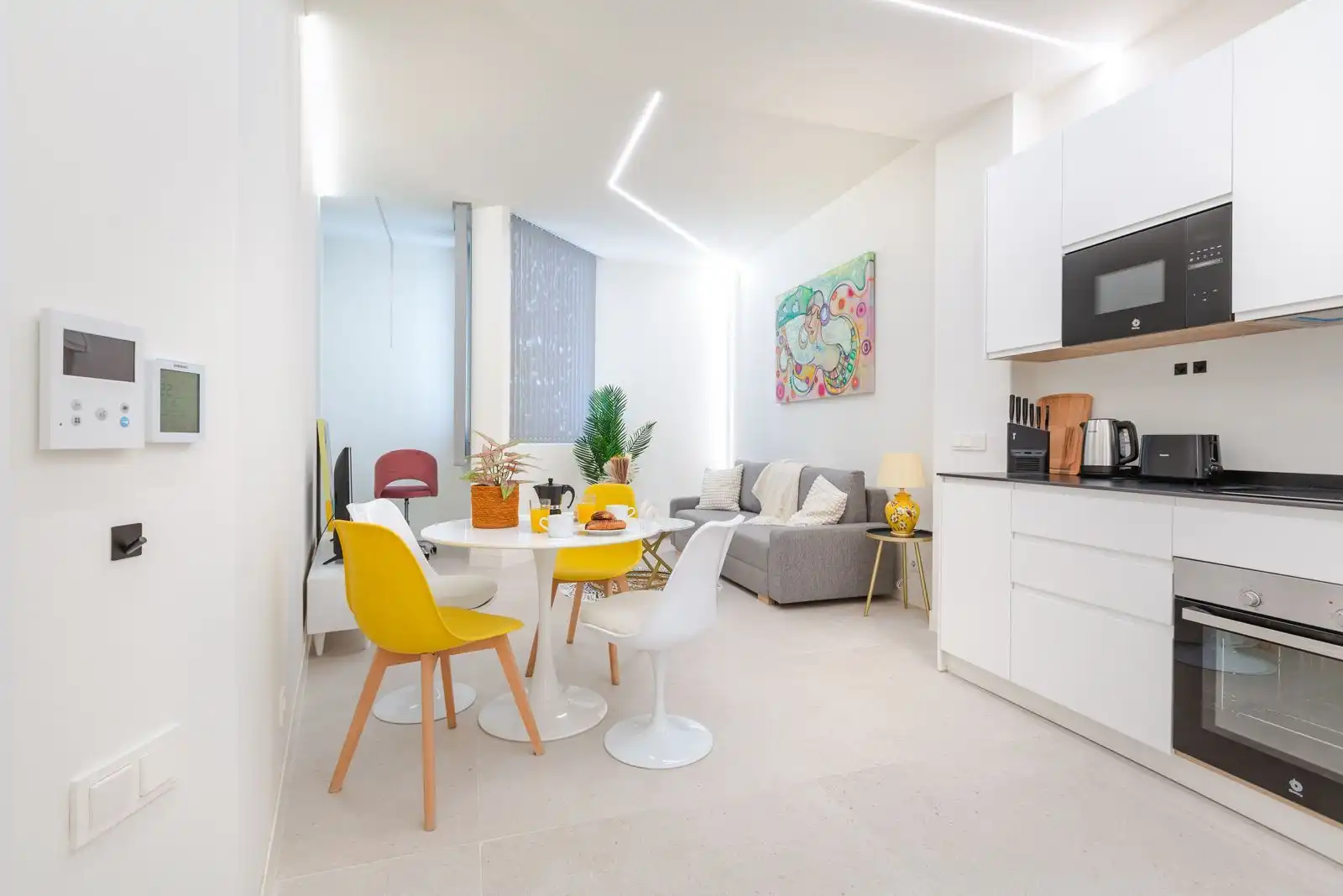 Wohnzimmer von Wohnung zum Verkauf in Málaga mit Klimaanlage, Heizung und Möbliert