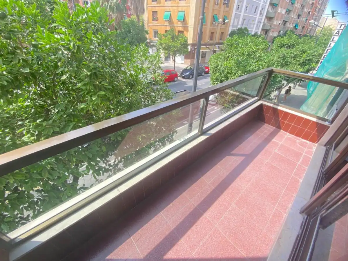 Balcony of Apartments for rent in Valencia  with Furnished, Oven and Washing machine