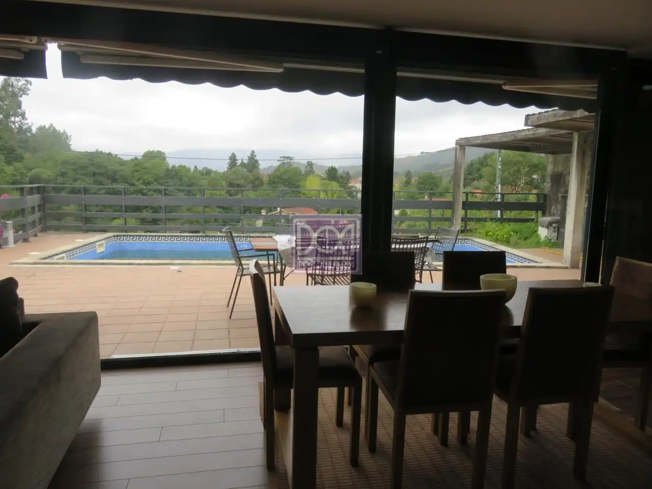 Terrassa de Casa o xalet en venda en Mondariz-Balneario amb Calefacció, Jardí privat i Terrassa