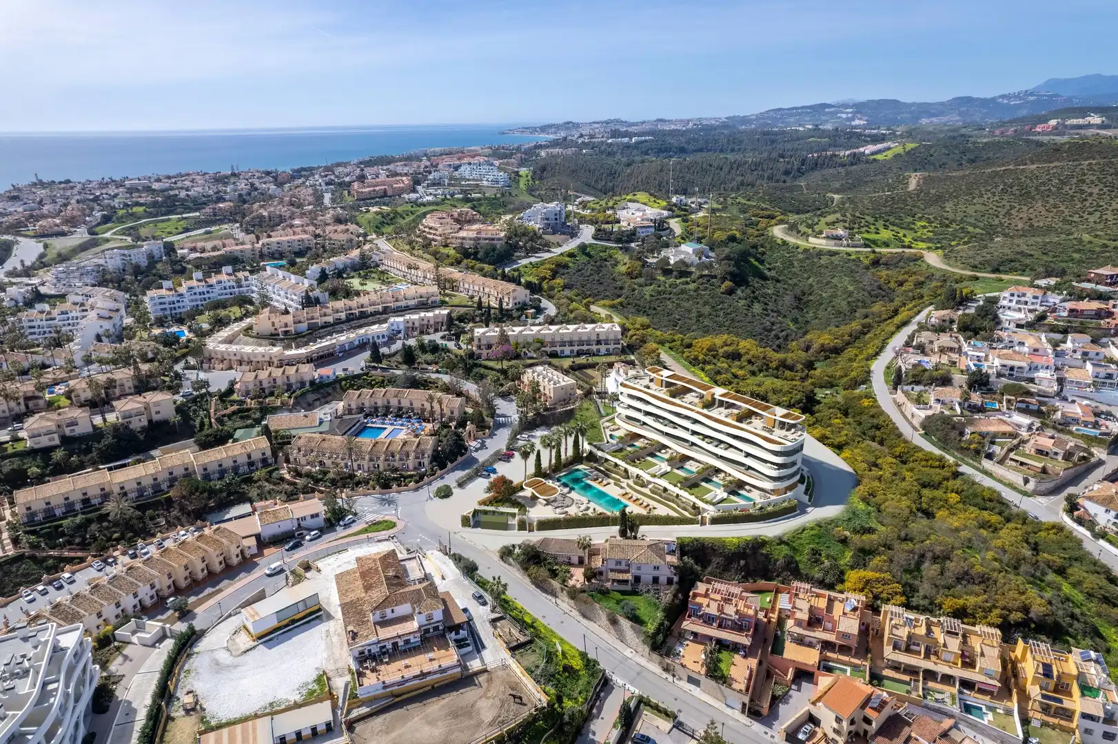 Außenansicht von Erdgeschoss zum Verkauf in Mijas mit Klimaanlage, Heizung und Terrasse