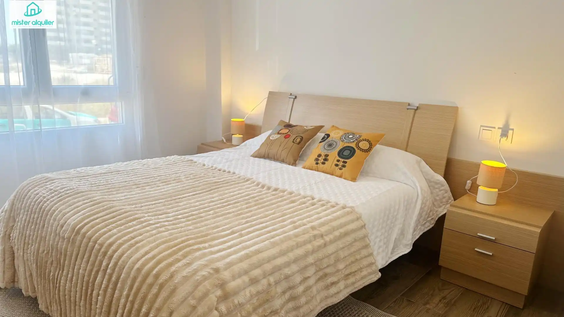 Bedroom of Apartments for rent in El Campello  with Air Conditioner, Heating and Furnished