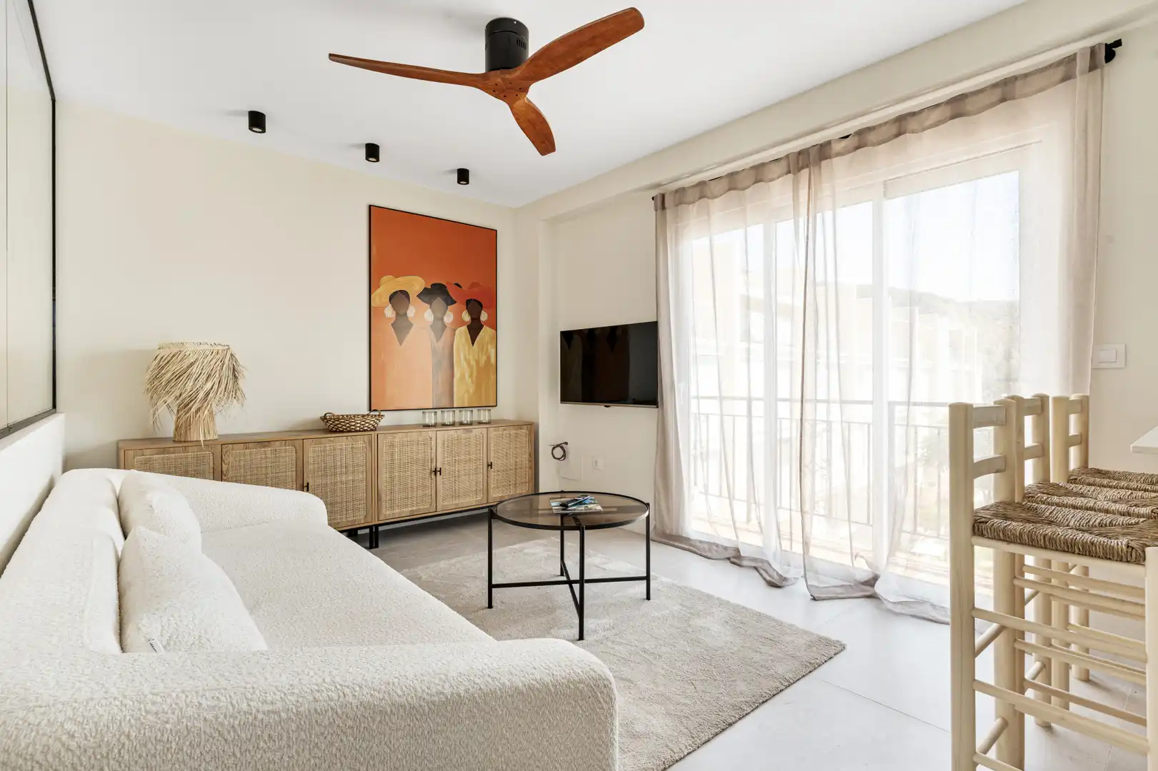 Sala d'estar de Apartament en venda en Jávea / Xàbia amb Aire condicionat i Terrassa