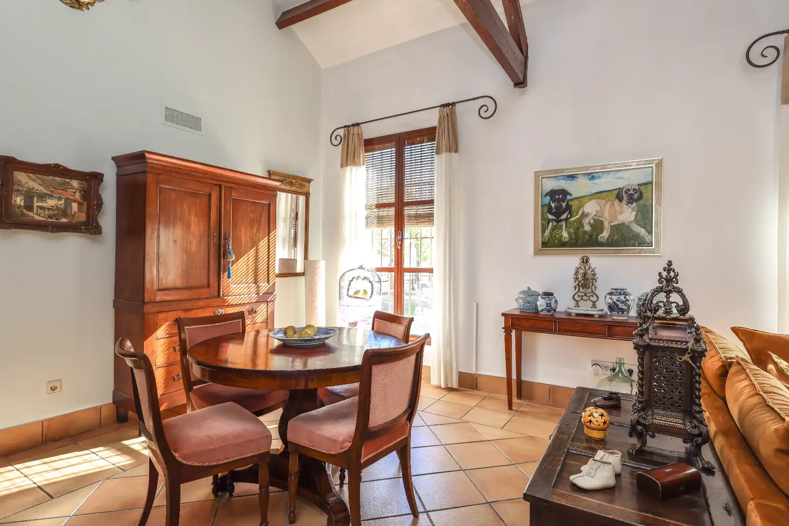 Dining room of Houses for sale in Morón de la Frontera  with Air Conditioner, Private garden and Swimming Pool