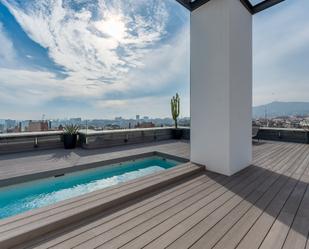 Swimming pool of Attic for sale in  Barcelona Capital  with Air Conditioner, Terrace and Swimming Pool