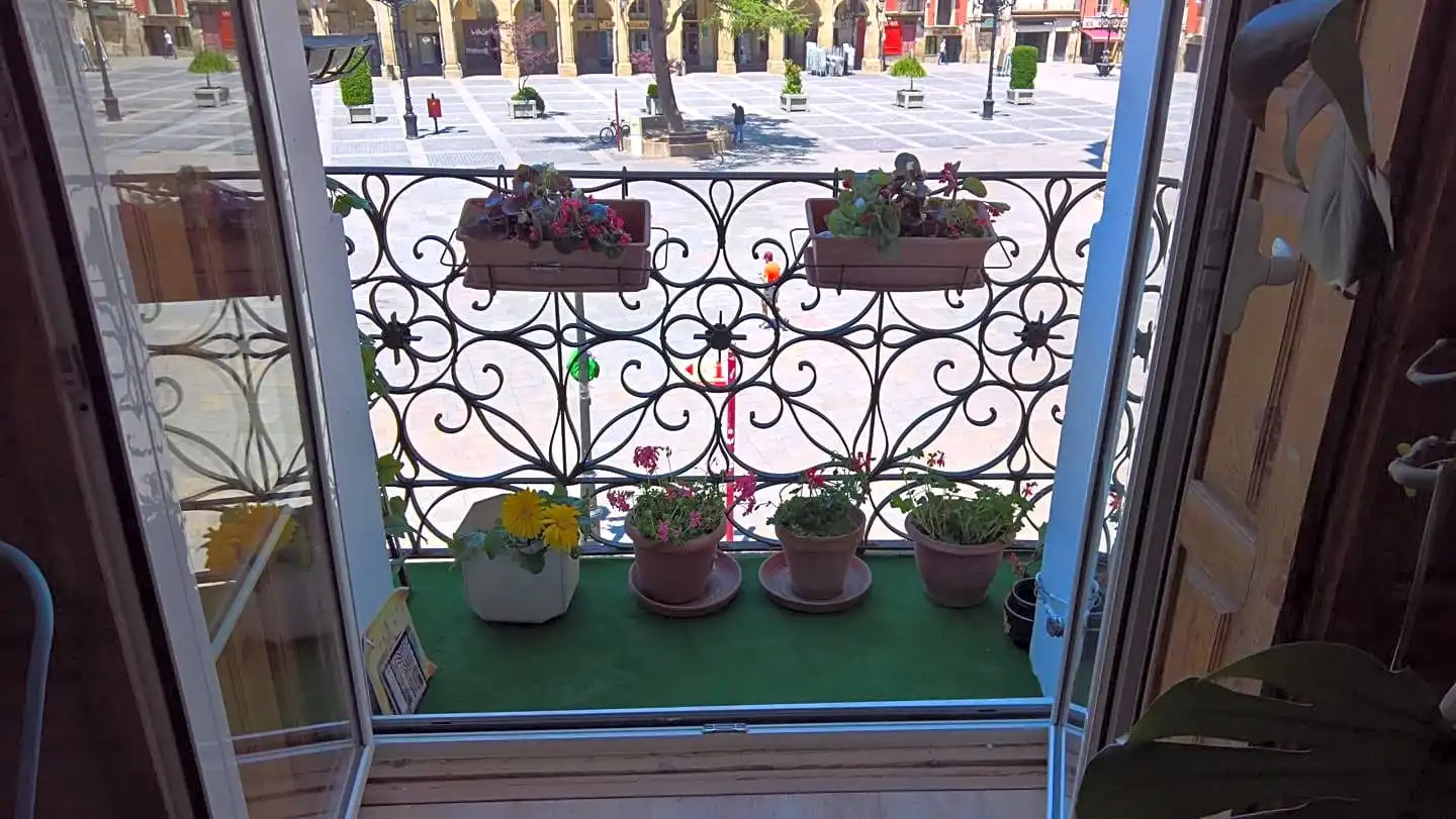 Balcony of Study for rent in  Logroño  with Terrace and Furnished